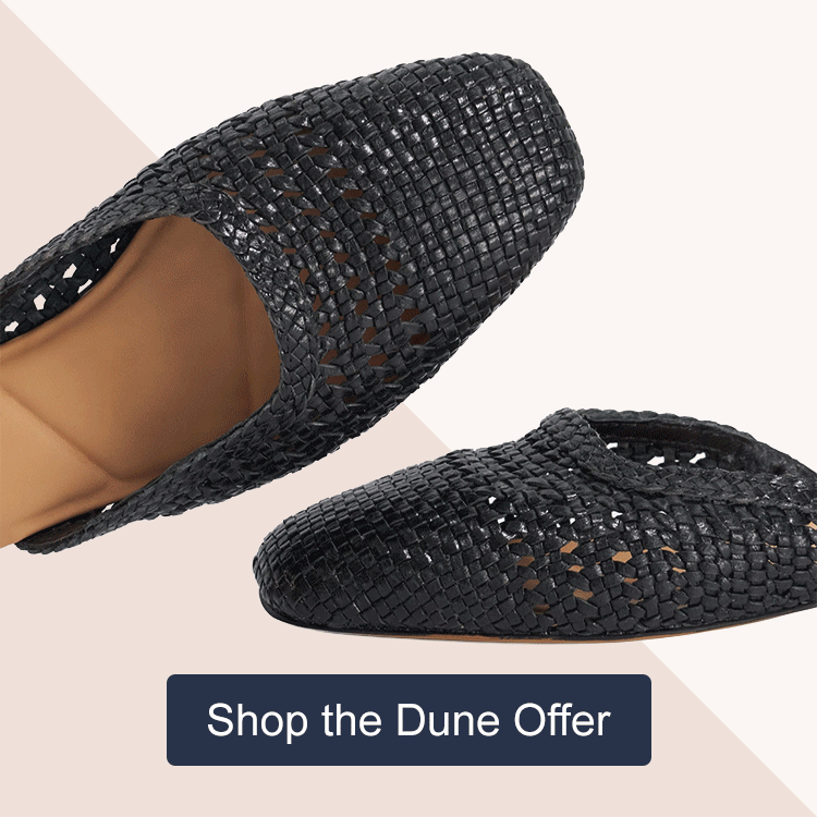 Dune London Woven Mule Sandals